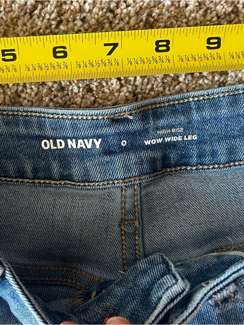Old Navy Women's High-Rise WOW Wide-Leg Jeans - Picture 3 of 8